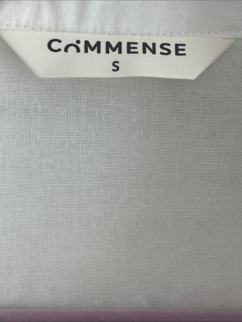Commense White Linen Blend Oversized Relaxed Dress Size Small - Picture 3 of 7